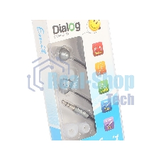 Наушники TWS Dialog EP-F55 серый, внутриканальные, Bluetooth, до 3 ч