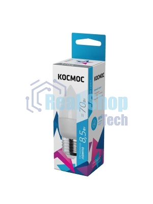 Лампа светодиодная Космос LED BASIC CN 8.5Вт 220В E27 4500К
