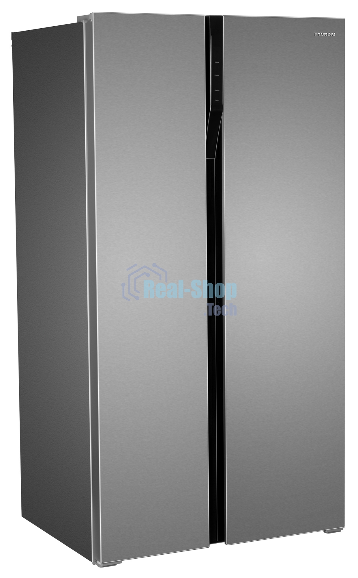 Холодильник Hyundai CS6503FV нержавеющая сталь двухкамерный 407/205л морозилка сбоку, No Frost, Side by Side