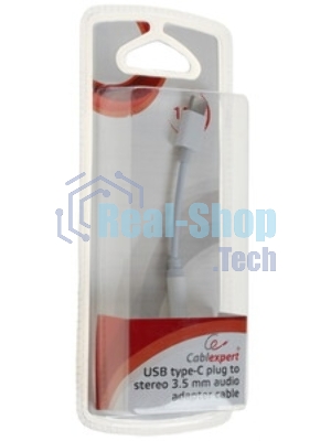 Кабель-переходник AUX Cablexpert CCA-UC3.5F-AL Type-C(M)/Jack3.5(F), алюминий+нейлон.оплётка, 0.15м, пакет