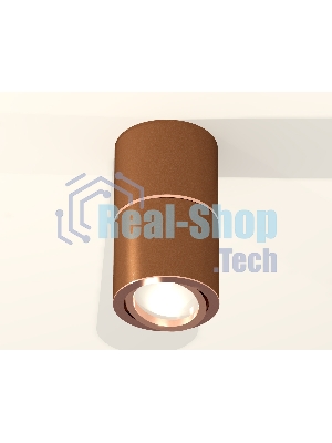 Светильник Ambrella Light XS7404080 SCF/PPG кофе песок/золото розовое полированное MR16 GU5.3 (C7404, A2073, C7404, N7005)