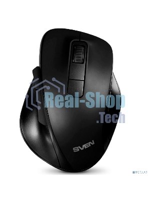Мышь беспроводная SVEN RX-525SW черная (бесшумн. кл., 5+1кл. 600-1400DPI, Soft-touch, блист.)