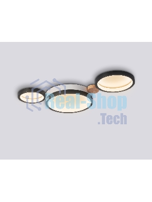 Светильник Ambrella light FL4814/3 BK/WH черный/белый 3000K-6400K 45W 620*290*55 (ПДУ ИК)