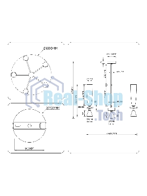 Люстра Ambrella light LH75371/5 GD/WH золото/белый G9*5 max 28W D600*675