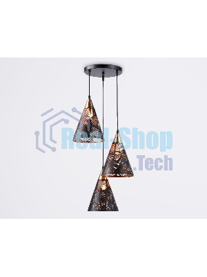 Светильник Ambrella light TR8435/3 BK/FGD черный/золото E27/3 max 40W D360*800