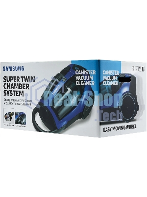 Пылесос Samsung VCC8837V3P/XEV фиолетовый, 430/2200 Вт, уборка сухая, пылесборник контейнер, 2 л