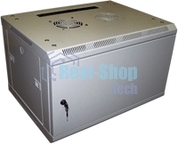 Шкаф настенный серии Pro, 12U 600x600, стеклянная дверь