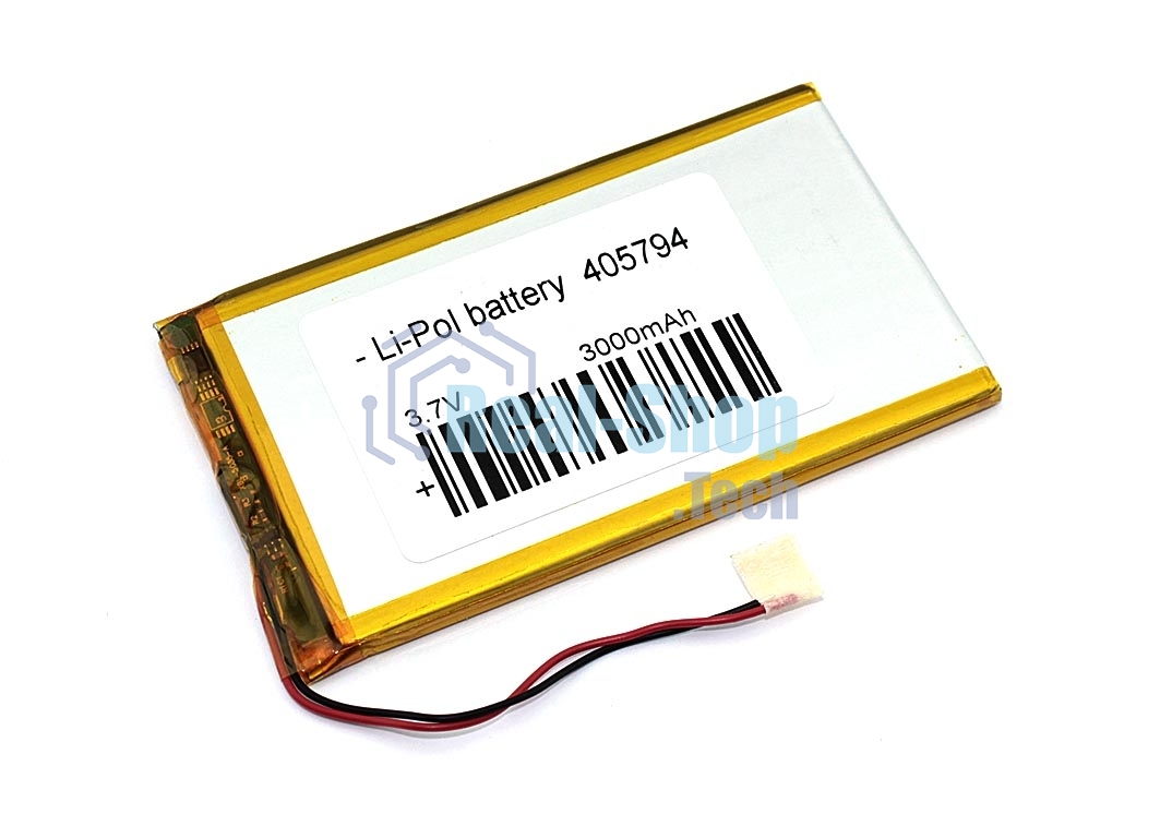 Аккумулятор Li-Pol (батарея) 4*57*94мм 2pin 3.7V/3000mAh