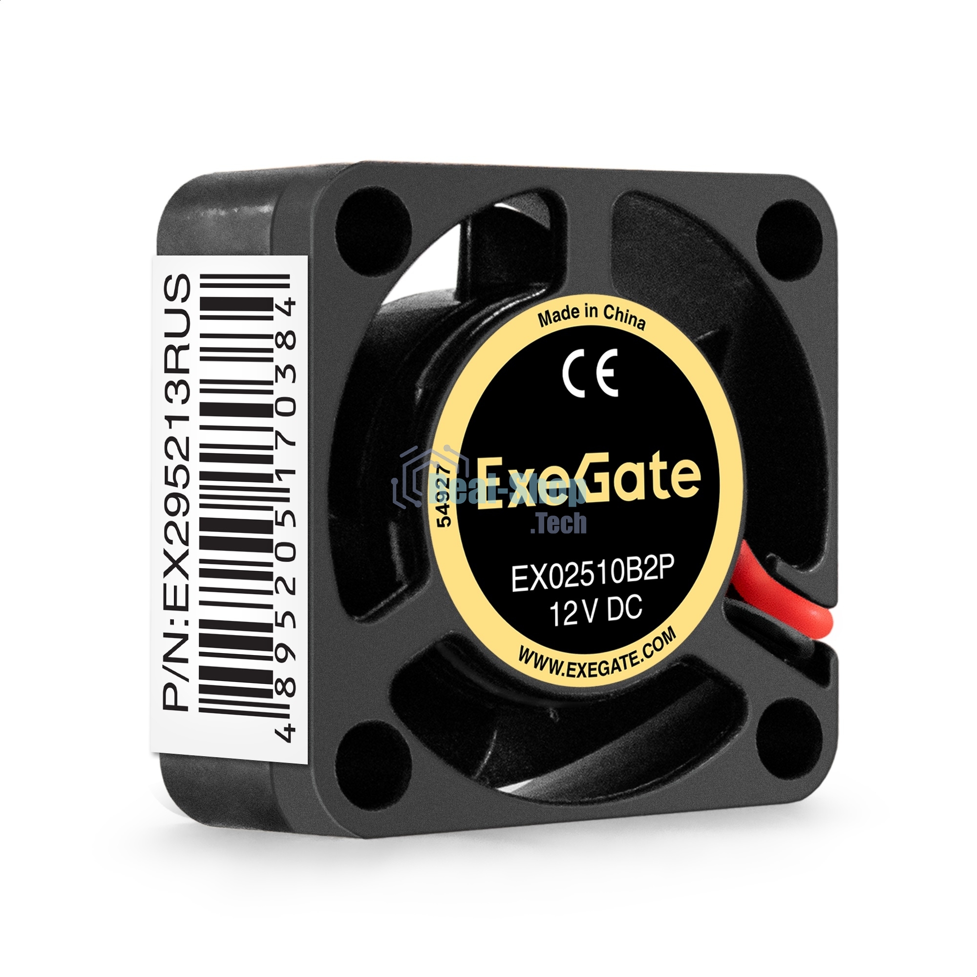 Вентилятор для корпуса ExeGate EX02510B2P черный, 25 мм, 10500 об/мин, 23.2 дБ, 2 pin
