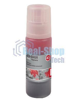 Чернила Cactus CS-GI43R красный60мл для Canon Pixma G640/540