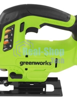 Лобзик электрический аккумуляторный GreenWorks GD24JS, 24V, бесщеточный без АКБ и ЗУ