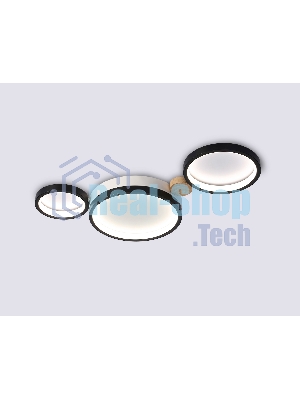 Светильник Ambrella light FL4814/3 BK/WH черный/белый 3000K-6400K 45W 620*290*55 (ПДУ ИК)