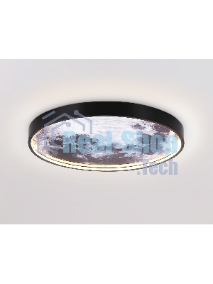 Настенно-потолочный светодиодный светильник Ambrella light FW11111 BK черный 18W LED 3000-6400K D300*38