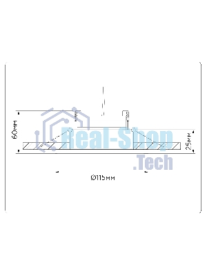 Светильник Ambrella light TN52331 SWH белый песок GX53 max 12W D115*25