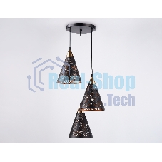 Светильник Ambrella light TR8435/3 BK/FGD черный/золото E27/3 max 40W D360*800