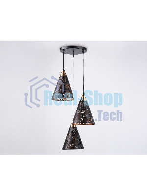 Светильник Ambrella light TR8435/3 BK/FGD черный/золото E27/3 max 40W D360*800