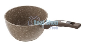 Ковш Мечта Гранит brown 1,7 л, 82806, несъемная ручка, стеклянная крышка