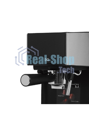 Кофеварка рожковая BQ CM7003 серебристый, исп. кофе - молотый, 1,2 л, 1350 Вт, 20 бар