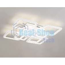 Потолочный светодиодный светильник FA4423/4+4 WH белый 150W 3000K+6400K/4200K/6400K+3000K 580*580*120 (ПДУ ИК)