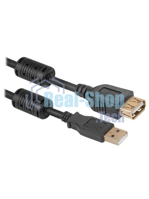 Кабель Defender PRO USB 2.0 кабель удлинительный 1.8м AM/AF, зол.конт, 2фер.фил.