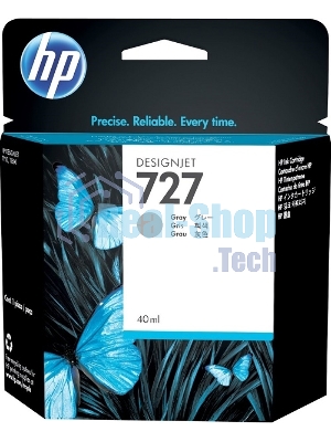 Картридж струйный HP 727 с чернилами фотографического черного цвета для принтеров Designjet, 300 мл