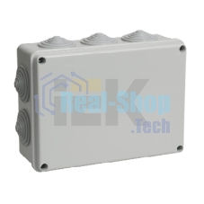 Коробка распаячная ОП 190х140х70 IP55 КМ41244 RAL7035 (10 гермовводов) IEK UKO11-190-140-070-K41-55