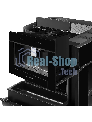 Автоматическая кофемашина Kuppersberg KCM 182 Black коллекция High-Tech,управление сенсорное,максимальное давление 20 бар,емкость для воды 1.8л, есть капучинатор,приготовление кофе автоматическое, материал панели стекло, черный