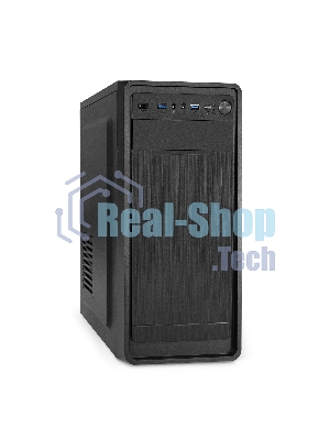 Компьютерный корпус Miditower ExeGate XP-332UC-UNS350 (ATX, БП UNS350 с вент. 12см, 2хUSB 3.0/1хTypeC, аудио, черный)