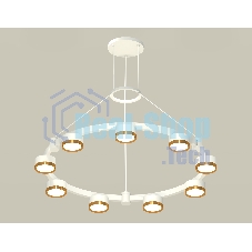 Светильник Ambrella light XR92031802/9 SWH/PYG белый песок/золото желтое полированное GX53 (A9203, C9241, N8124)