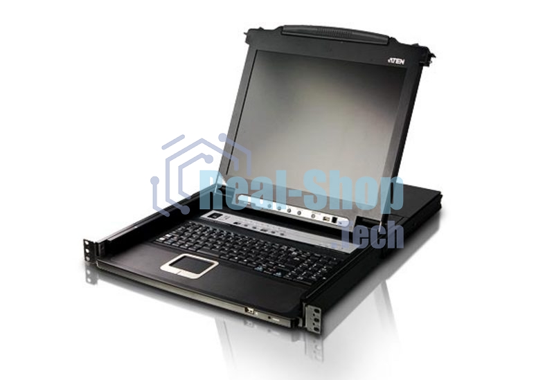 Kvm консоль ATEN SINGLE RAIL 16P PS/2-USB LCDKVMP 17INCH (CL5716MR)