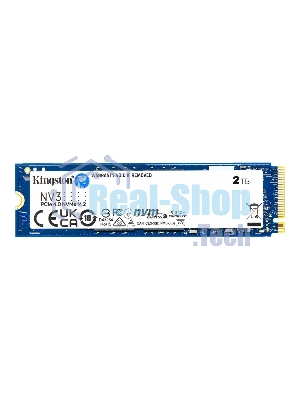 Накопитель SSD Kingston NV3, 2000Gb, M.2 2280, PCIe 4.0 x4, NVMe, R/W 6000/5000
