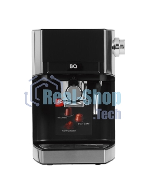 Кофеварка рожковая BQ CM7003 серебристый, исп. кофе - молотый, 1,2 л, 1350 Вт, 20 бар