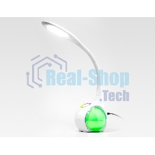 Светодиодная настольная лампа с RGB подсветкой Ambrella light DE532 WH белый LED 4200K+RGB 7.5W