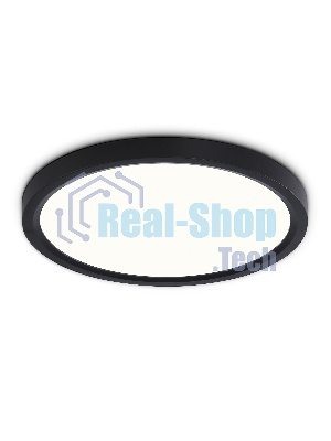 Светильник светодиодный ультратонкий Ambrella light FZ1904 BK черный IP54 20W 3000K-6500K CCT-переключатель D300*25 (Без ПДУ)
