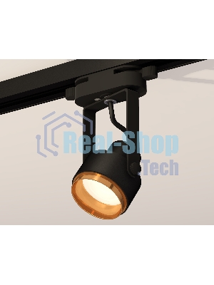 Светильник Ambrella light XT6602023 PBK/PYG черный полированный/золото желтое полированное MR16 GU10 (C6602, N6124)