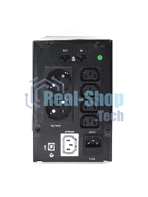 Источник бесперебойного питания CROWN Line Intractive CMU-SP800 COMBO USB 800VA\480W, корпус металл, 1x12V/9AH, розетки 4*IEC + 2*EURO+1*IEC bybass, трансформатор AVR 140-290V, съемный кабель 1.2 м, порт RJ11/45, порт USB, защита: от перегрузки, от КЗ, от скачков напряжения