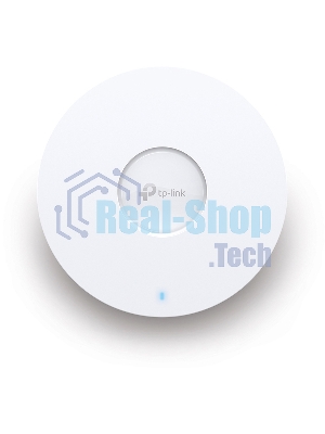 Потолочная точка доступа TP-Link EAP653 AX3000 Ceiling Mount Dual-Band Wi-Fi 6 Access Point, 1 1Gbps RJ45 Port, 574Mbps at2.4 GHz + 2402 Mbps at 5 GHz, 802.3at POE, 2 Internal Antennas