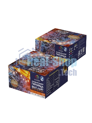 Гирлянда Neon-night LED Galaxy Bulb String 10м, черный каучук, 30 лампx6 LED теплый белый, влагостойкая IP65