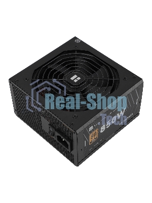 Блок питания Thermalright, 850W 80+ Gold (ATX, 3.1, PCIe 5.1, Non-modular, 1x24(20+4)pin, 1xCPU 8(4+4)pin, 2xPCIe*2 8(6+2)pin, 5xSATA3, 1x12+4pin (12VHPWR PCIe 5.1 12+4pin 600mm), 3xMOLEX4pin, Active, 120x120мм, 150x140x86mm, APFC, black)