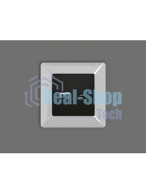 Лицевая панель ALFA (Черный матовый) для розетки 2USB тип A+C QUANT AP8110