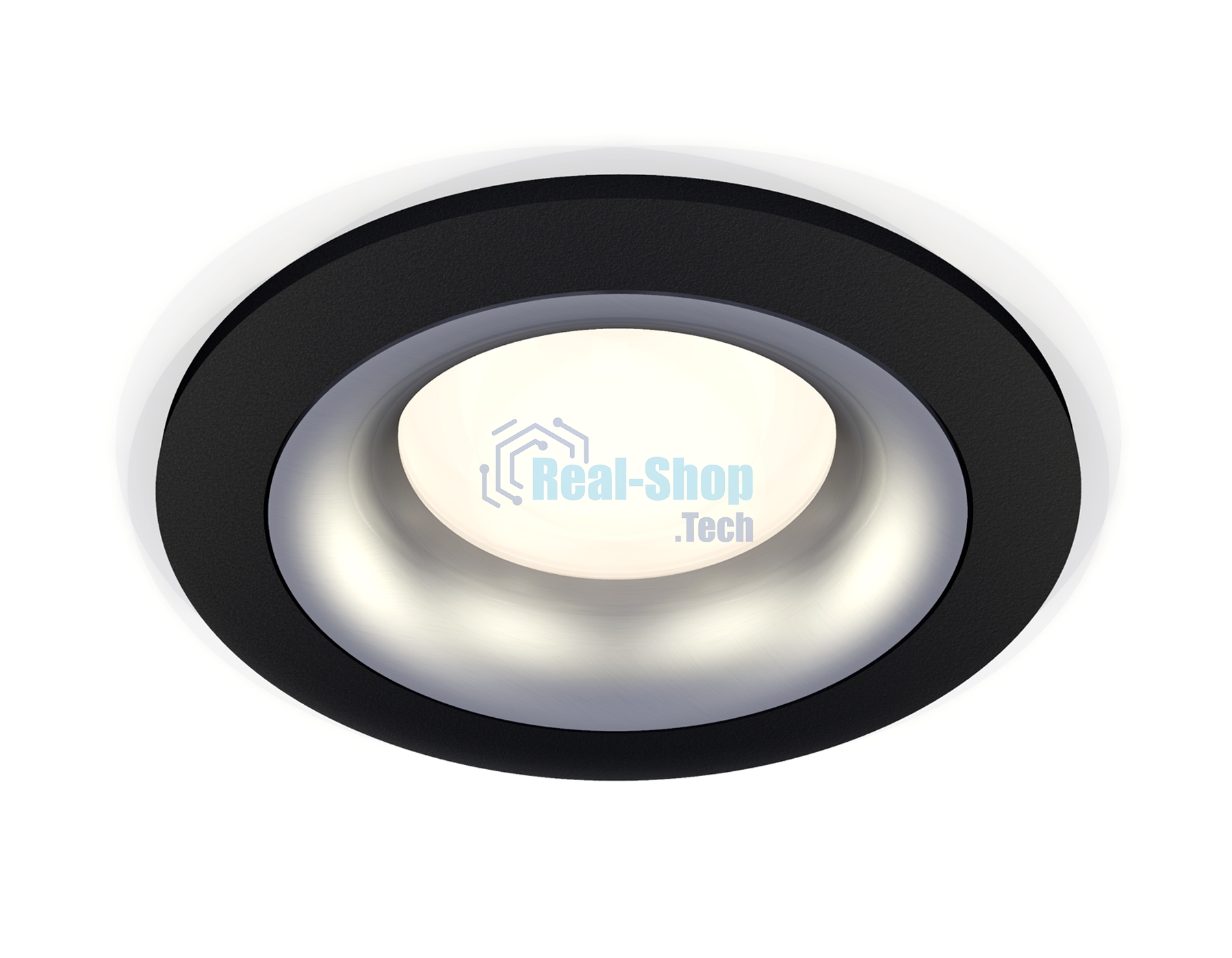 Комплект встраиваемого светильника Ambrella light XC7622004 SBK/MCH черный песок/хром матовый MR16 GU5.3 (C7622, N7013)