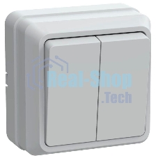 Выключатель IEK EVO20-K01-10-DC ВС20-2-0-ОБ 2кл 10А откр.уст. ОКТАВА (белый)