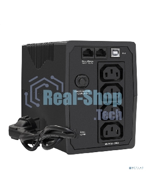 Источник бесперебойного питания ExeGate SpecialPro UNB-600.LED.AVR.4C13.RJ.USB 600VA/360W, LED, AVR, 4*C13, RJ45/11, USB, черный