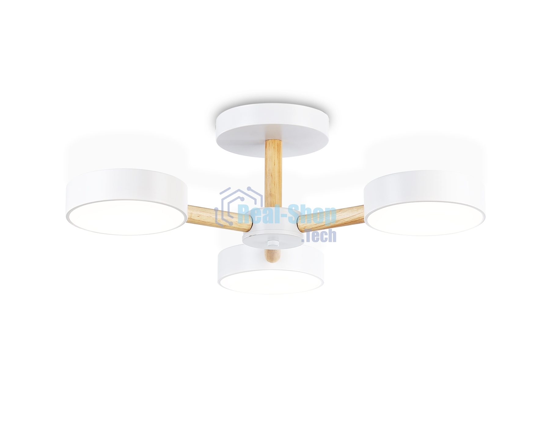 Светильник Ambrella light FL4821/3 WH белый 3000K-6400K 40W D580*160 (ПДУ ИК)