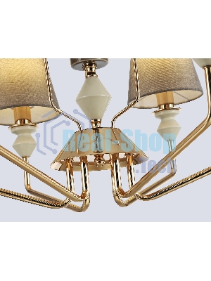 Люстра Ambrella light LH75401/6 GD/GR золото/серый E14*6 max 40W D700*1260