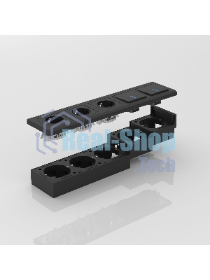 Коробка для накладного монтажа Werkel W8000008 (черный)