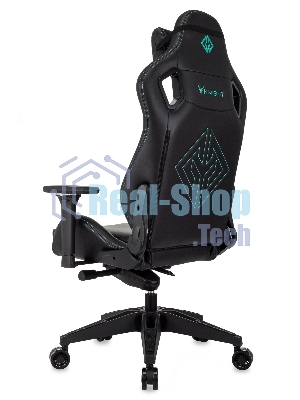 Кресло игровое Knight Titan черный эко.кожа, крестов. пластик