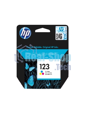 Картридж струйный HP 123 F6V16AE многоцветный, 100 стр., для HP DJ 2130