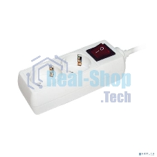 Удлинитель 2х3 м с заземл. 16А IP20 У02К с выкл. 2P+PE IEK WYP10-16-02-03-ZK-N