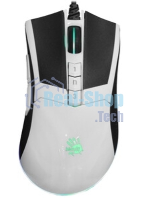 Мышь проводная A4Tech Bloody W90 Max белый/черный, 10000 dpi, USB, кнопки - 10